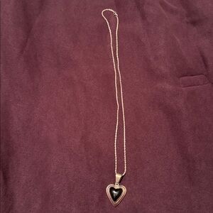 Silver Heart Pendant Necklace